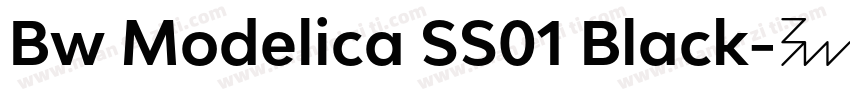 Bw Modelica SS01 Black字体转换